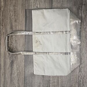 Victoria's secret Cream & Gold Sequin Tote Bag